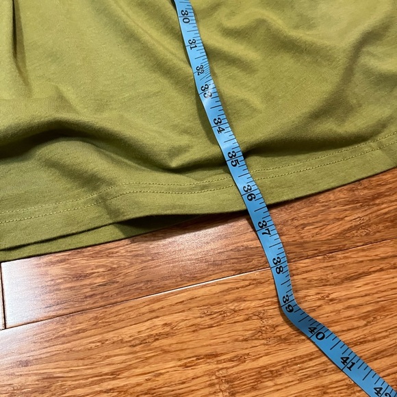bryn Walker Chartreuse Green Long Sleeve Tunic Dress w/pockets. Size Large - Picture 14 of 14